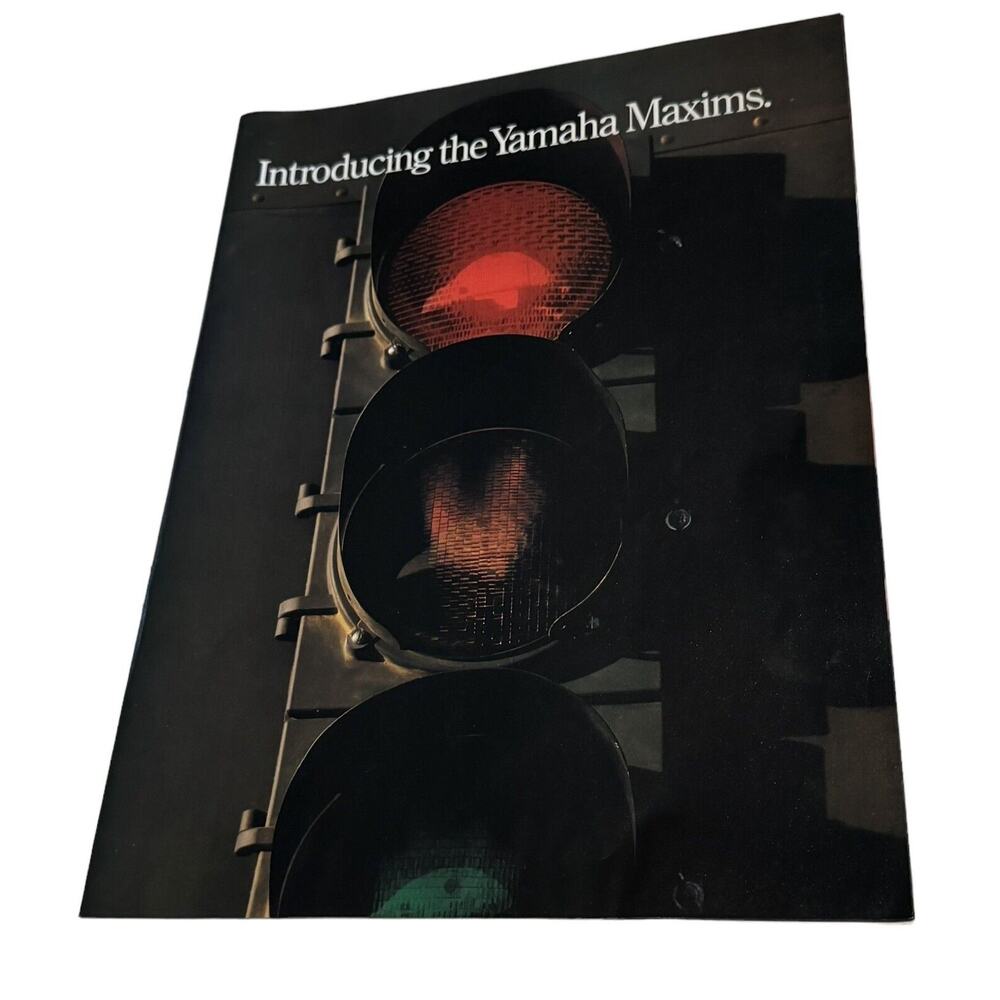 Yamaha Maxim 400 550 650 750 1100 1982 VTG Multi Page Magazine Ad Brochure Biker